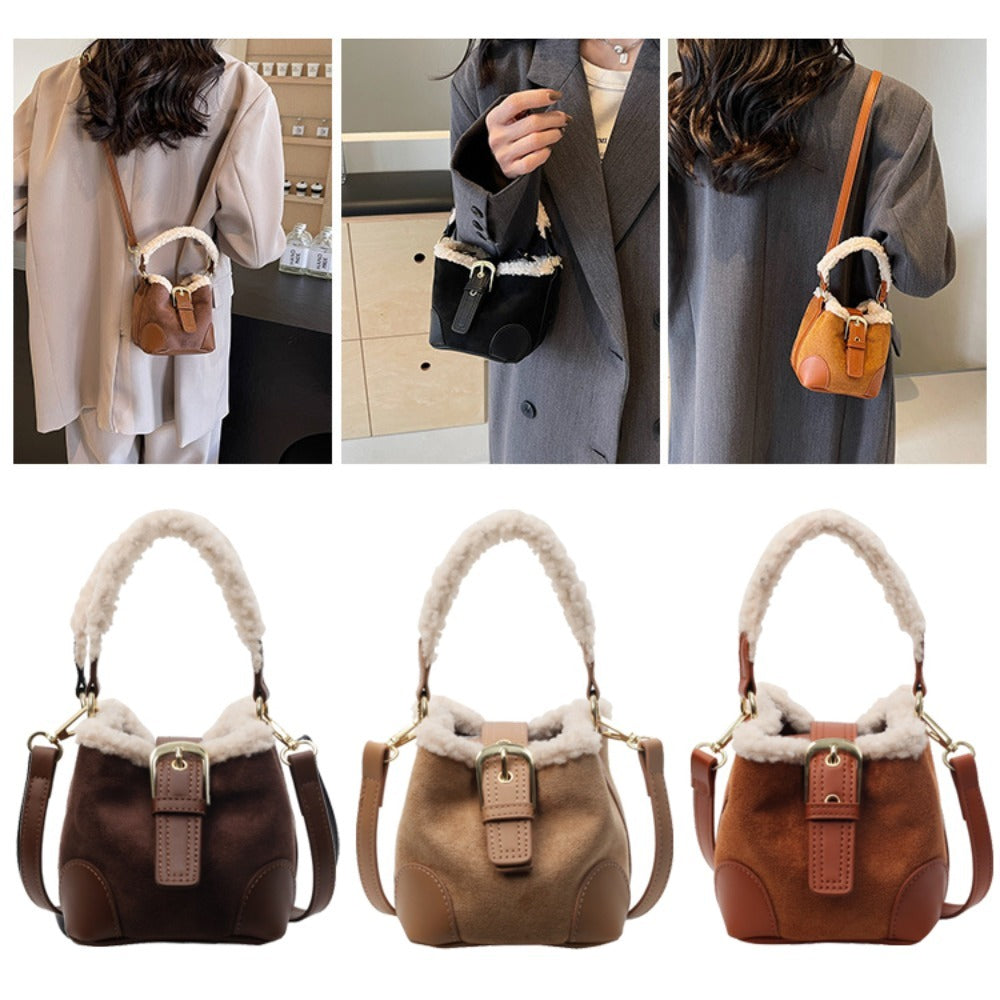 Crossbody Shoulder Casual Retro Plush Bag