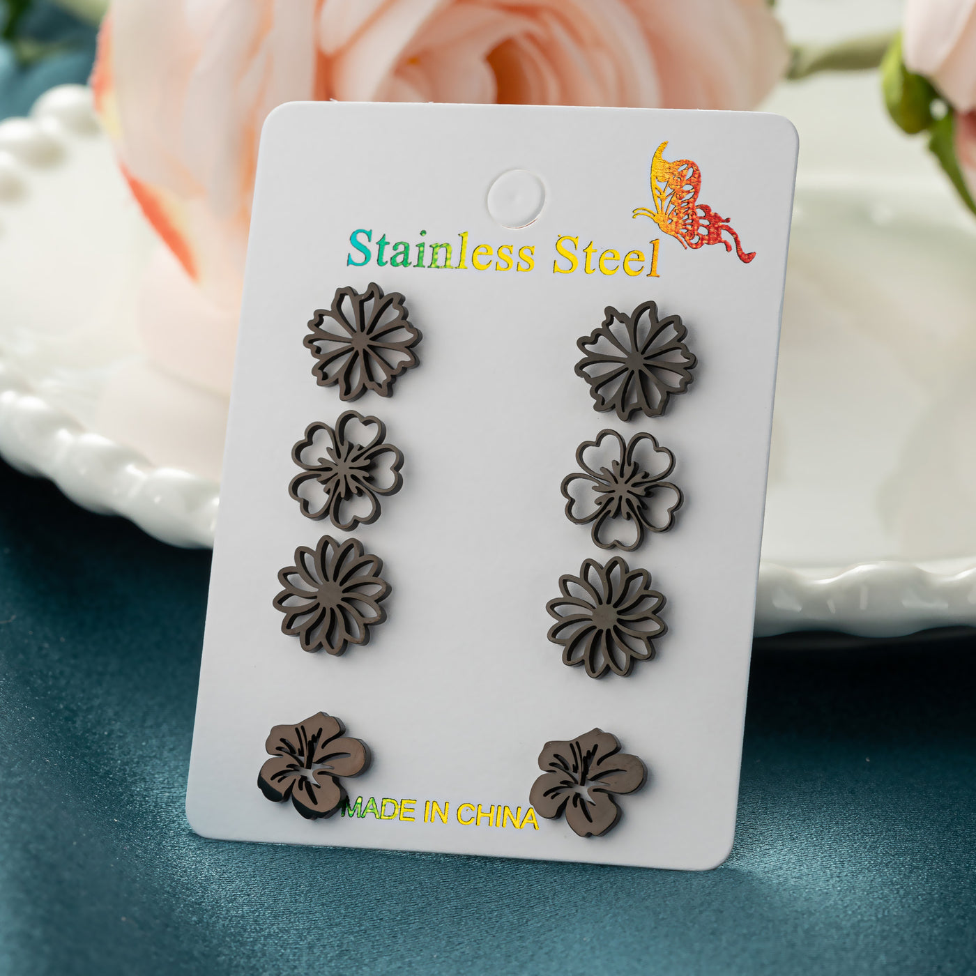 Fashion Simulation Stud Earrings Little Suit