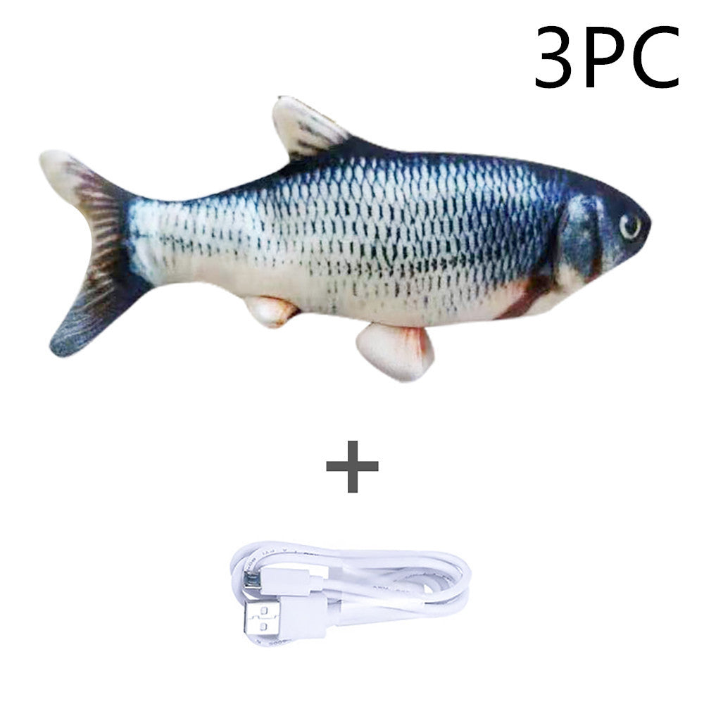 Electric Jumping Fish Simulation Cat Toy