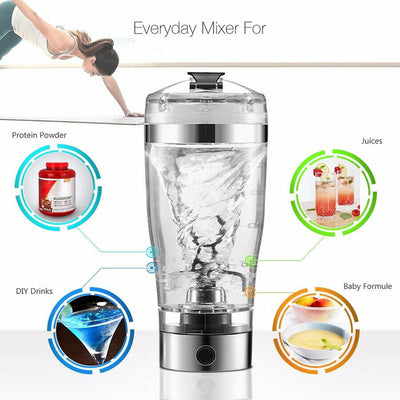 Electric Protein Shake Bottle, Milk, Coffee Blender