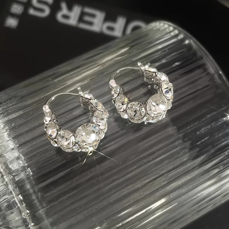 Diamond Clip Earrings