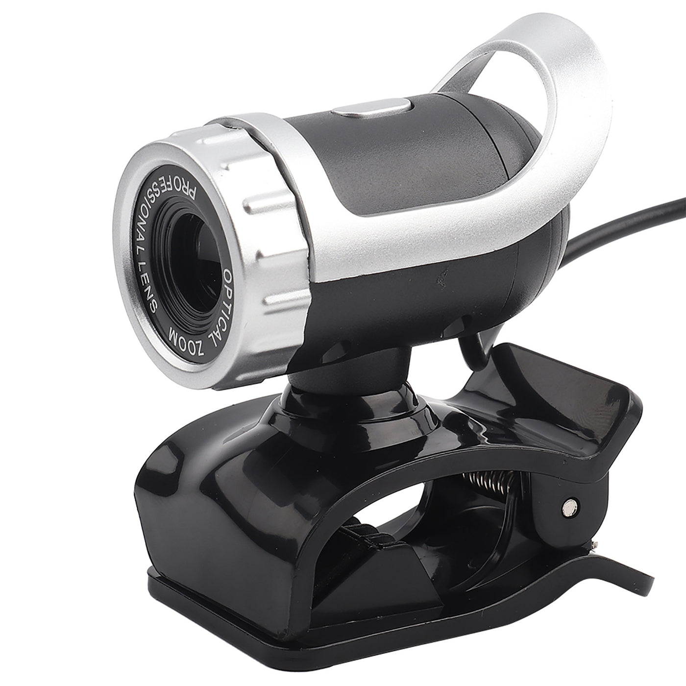 Clip-on Webcam HD 360° Rotating Stand, Built-in Microphone