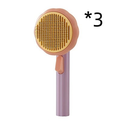 New Pet Cat Brush, Hand-held Steel Wire, Self-cleaning Comb Looper for Hair Removal