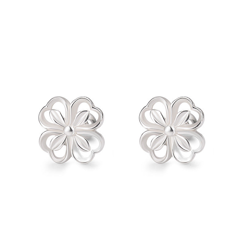 Sterling Silver Sweet Flowers Stud Earrings