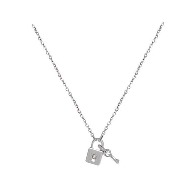 Lock Head Titanium Steel Necklace