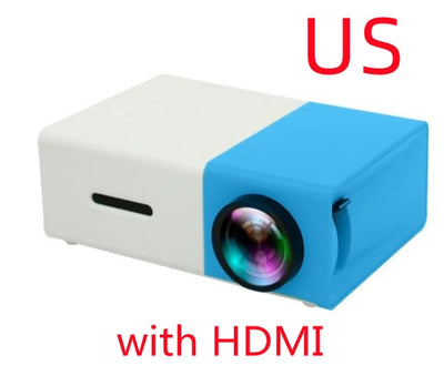 Portable Projector 3d HD LED Home Theater Cinema HDMI-compatible Mini Projector