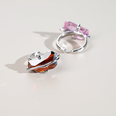 Peach Blossom Simple Design Niche Ring