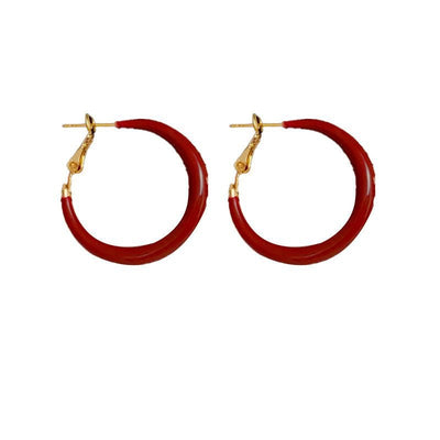 Special-interest Design Mild Luxury Retro Red Oil-spot Glaze Simple Bracelet Earrings