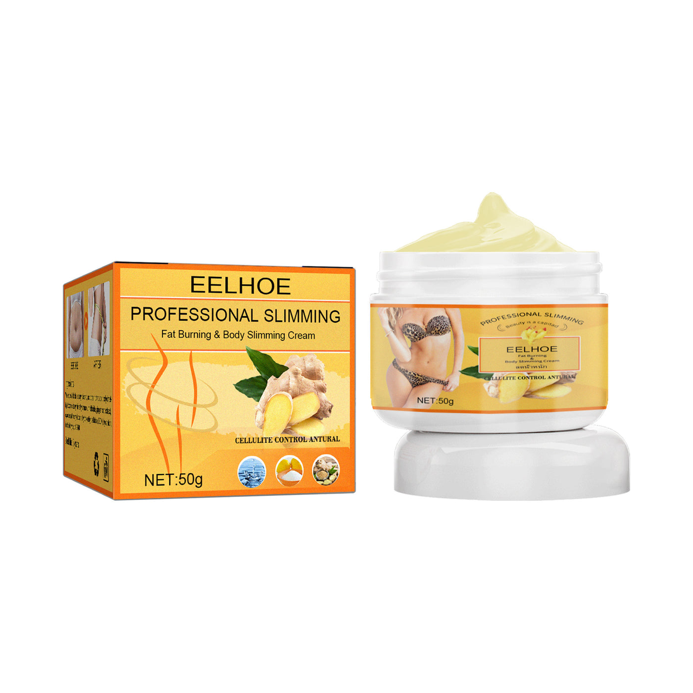 EELHOE Ginger Slimming Fat Burning Body Weight Loss Cream