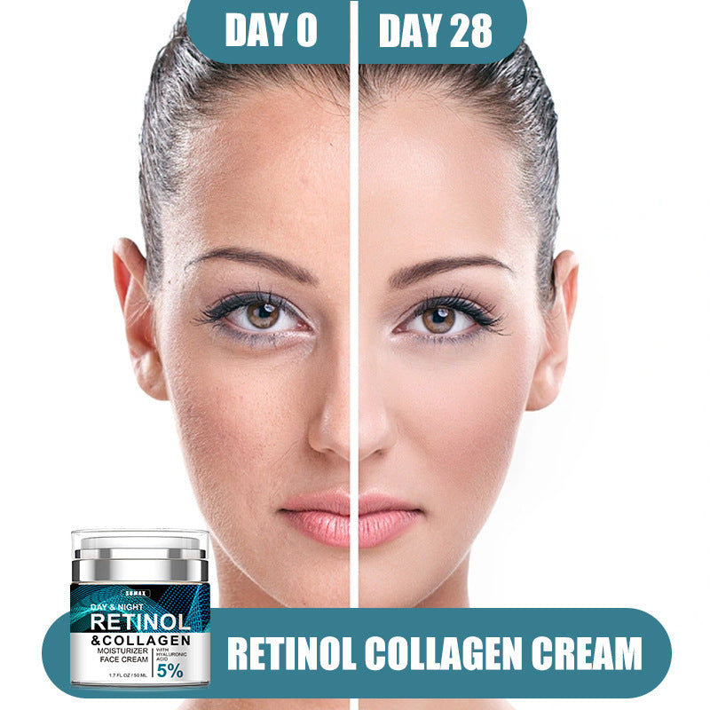 Advanced Retinol Collagen Cream for Face, Hyaluronic Acid Anti-Aging Cream, Anti Wrinkle