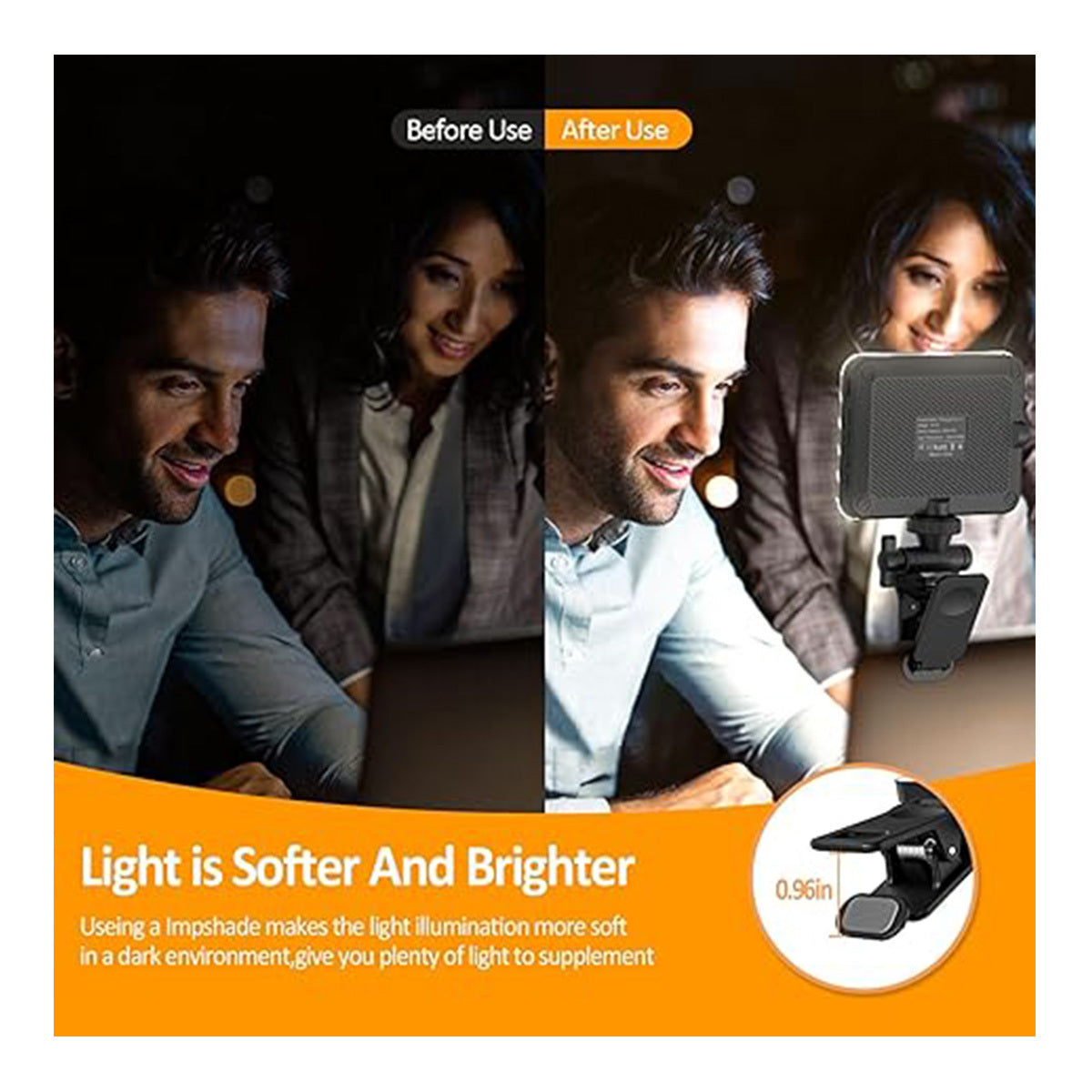 Rechargeable Selfie Light For Video Conference Live Streaming