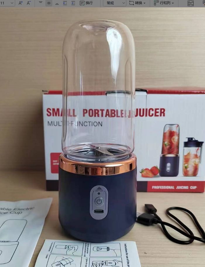 Portable Mini Juicer, Fruit Squeezer, Blender, Ice Crusher