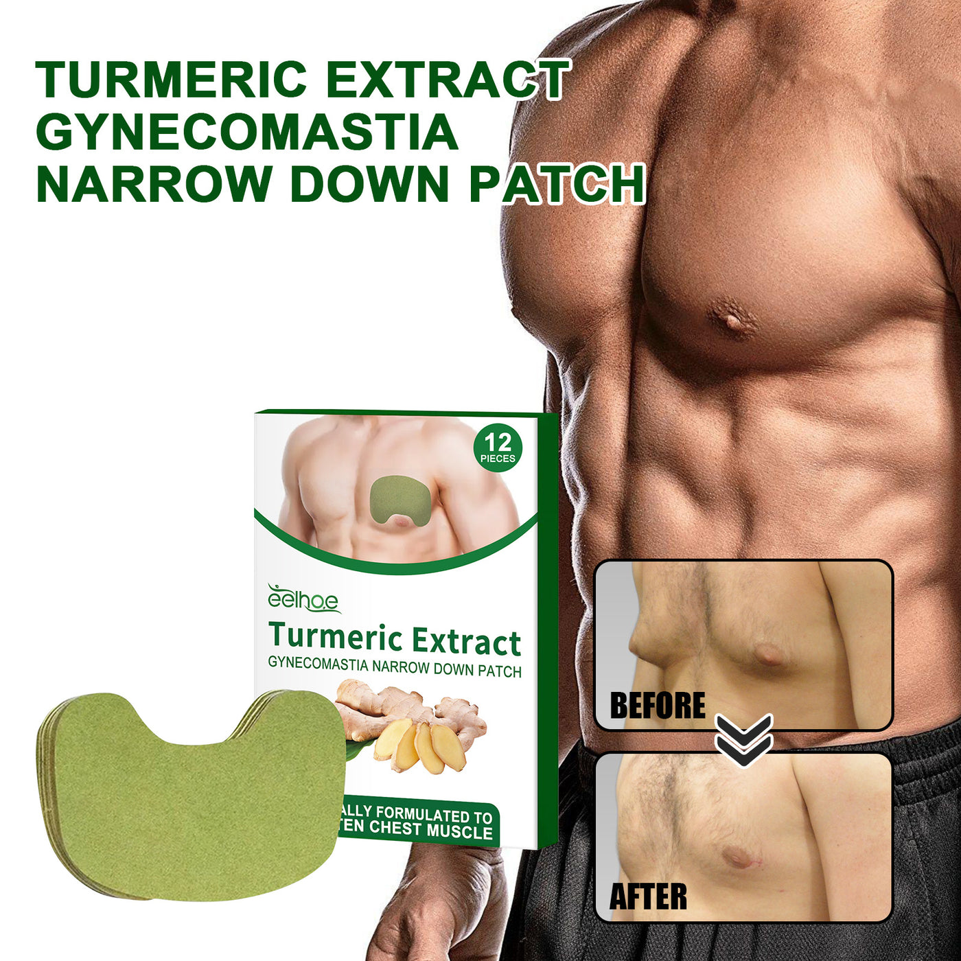 Men's Chest Care Firming Chest Skin Anti-Sagging Men's Chest Care Patch