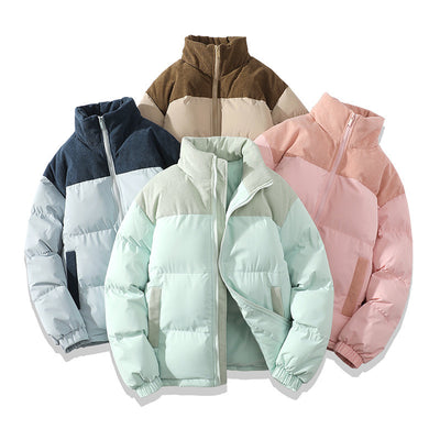 Contrast-colored Cotton Padded Jacket