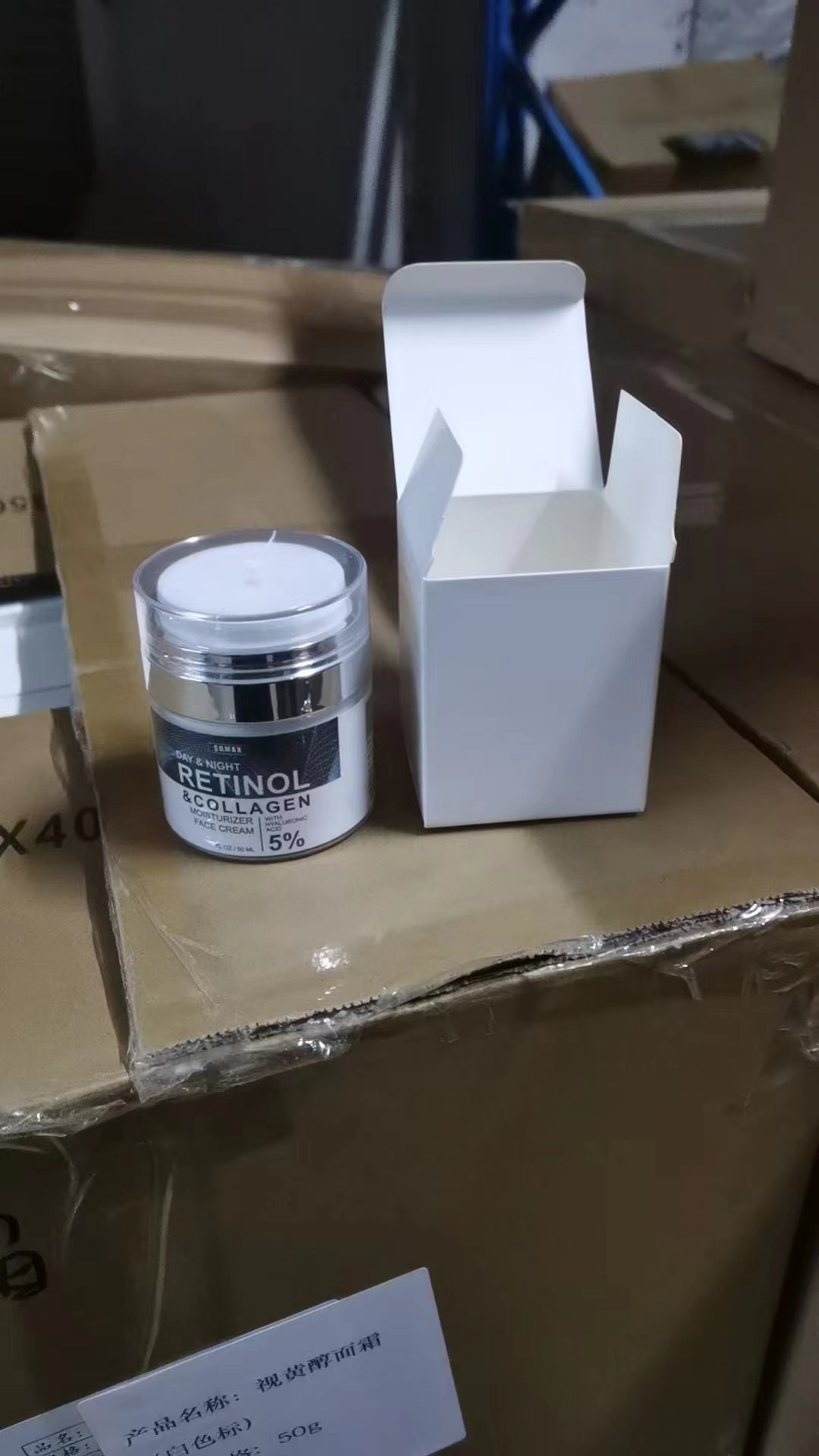 Advanced Retinol Collagen Cream for Face, Hyaluronic Acid Anti-Aging Cream, Anti Wrinkle