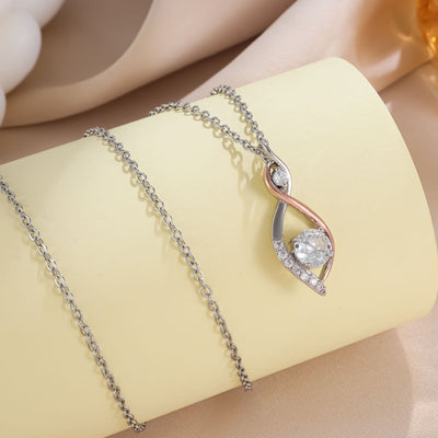 Simple Smart Necklace Two-color Electroplating