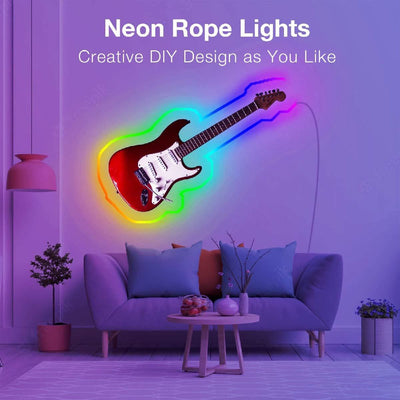 Bluetooth Neon Illusion Rope Light 24V-84D16.4ft