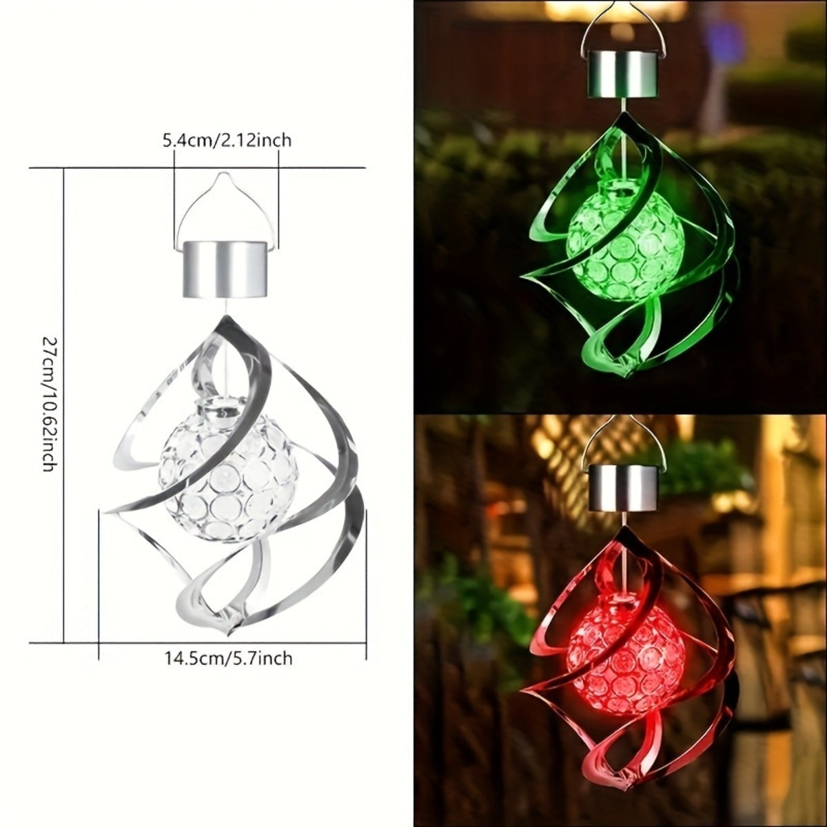 Wind Spinner Solar Light