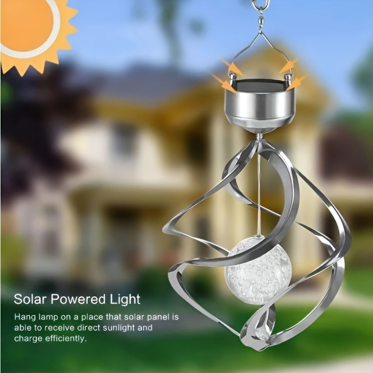 Wind Spinner Solar Light