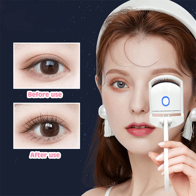 Heated Eyelash Curler, Electric Temperature Control Mini Eyelash Curler