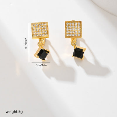 Zircon Earrings In Various Colors