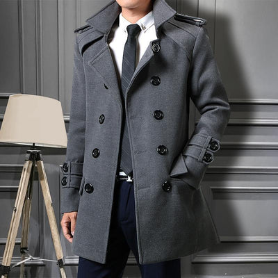 Men's Duster Slim Fit Korean Fashion Jacket