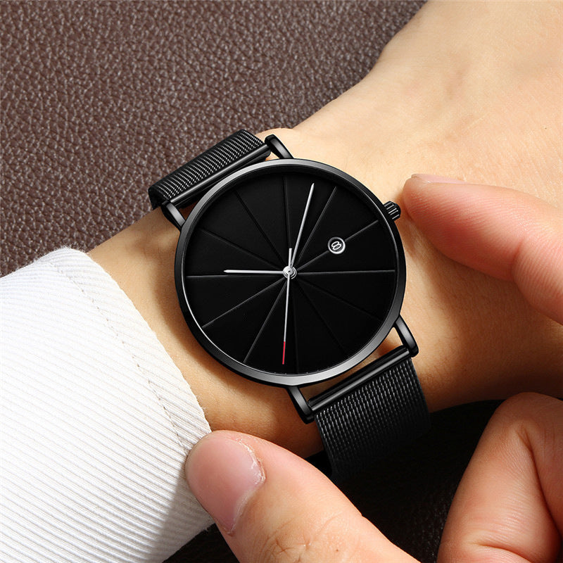 Simple Calendar Male Creative Waterproof Quartz Watch