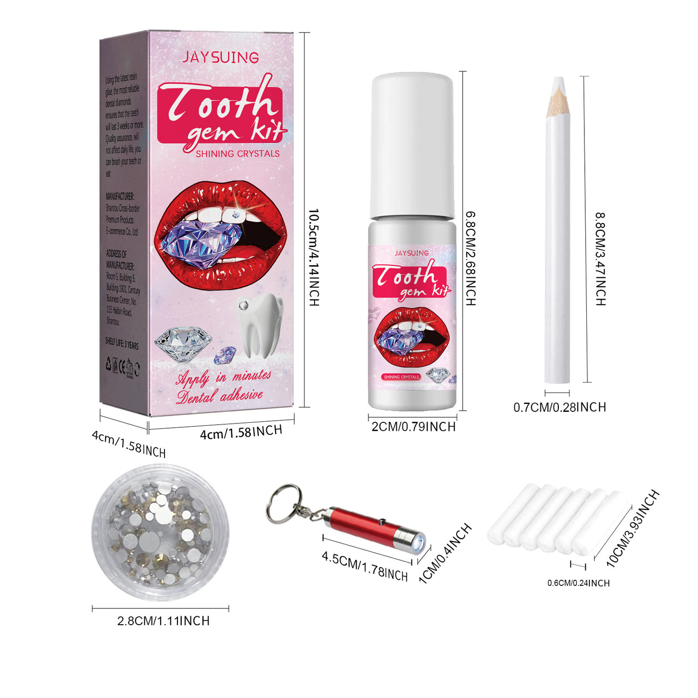 Complete Teeth Gems Kit for DIY Tooth Decoration