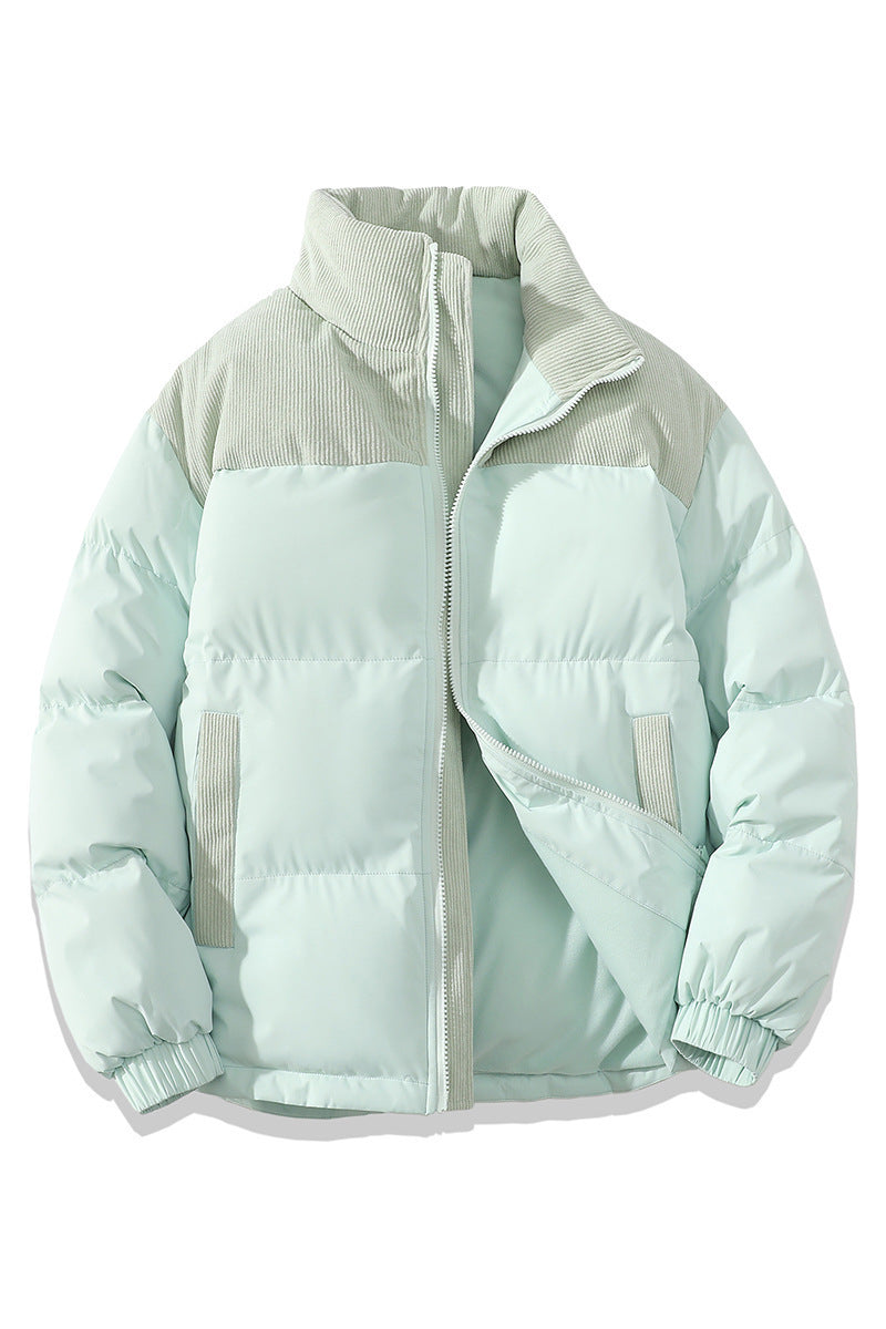 Contrast-colored Cotton Padded Jacket