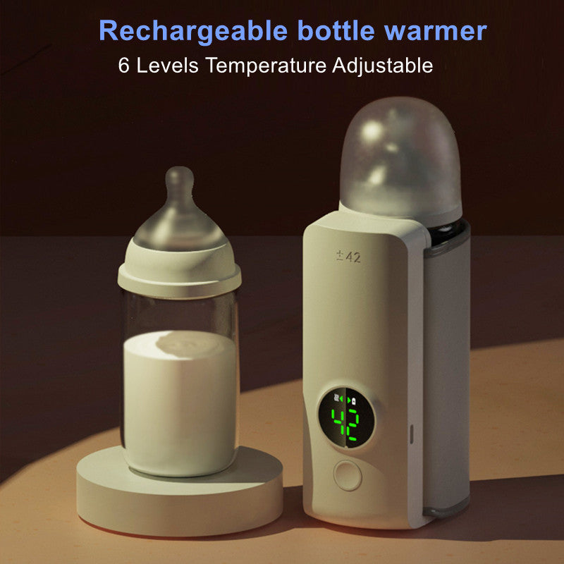 Portable Wireless Rechargeable Baby Bottle Warmer USB Charging and Heating Bag