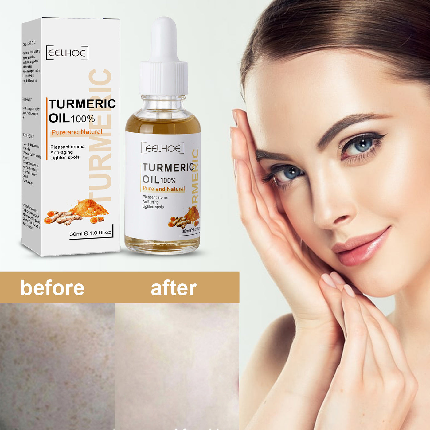 Turmeric Dark Spot Correction Face Care Moisturizing and Repairing Skin Tone Serum