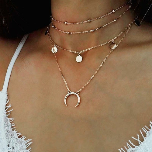 Moon Layered Necklace