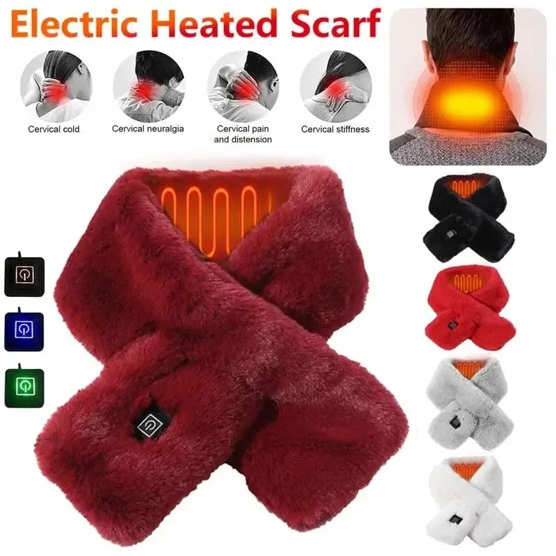 Electric Heated Neck Wrap, Pain Relief Three-gear Temperature Control