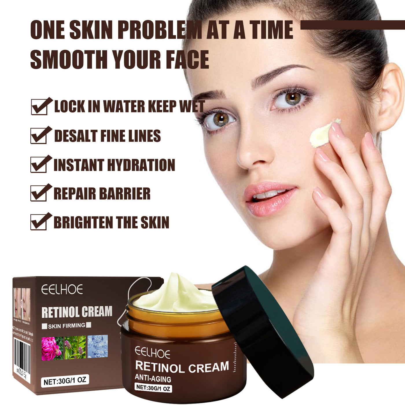 Retinol Anti Aging Wrinkle Removal Skin Firming Cream,