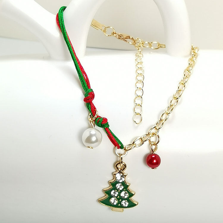 Santa Claus Tree Snowflake Elk Snowman Bracelet