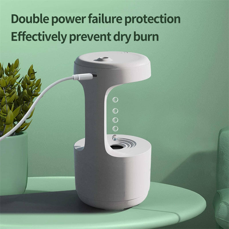 Bedroom Anti-Gravity Humidifier with Clock