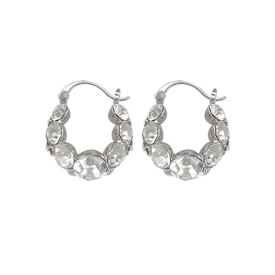 Diamond Clip Earrings