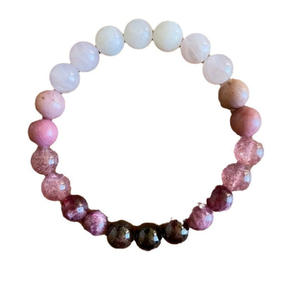 Peach Blossom Natural Stone Bracelet