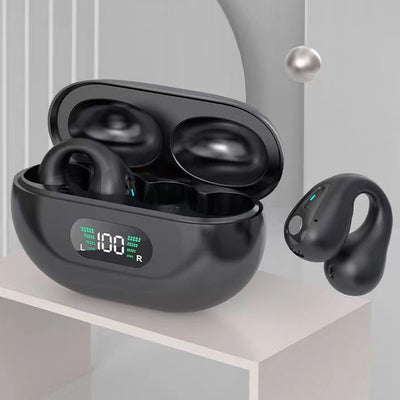 Bone Conduction Headphones, Bluetooth 5.3 Touch Wireless Earphone In-Ear Bass HIFI Sports Headset