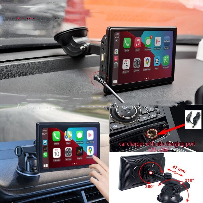 Portable IPS Wireless Projection Car Smart Screen Carplay Android