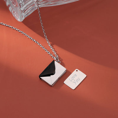 Envelope Love Letter Necklace Clavicle Chain