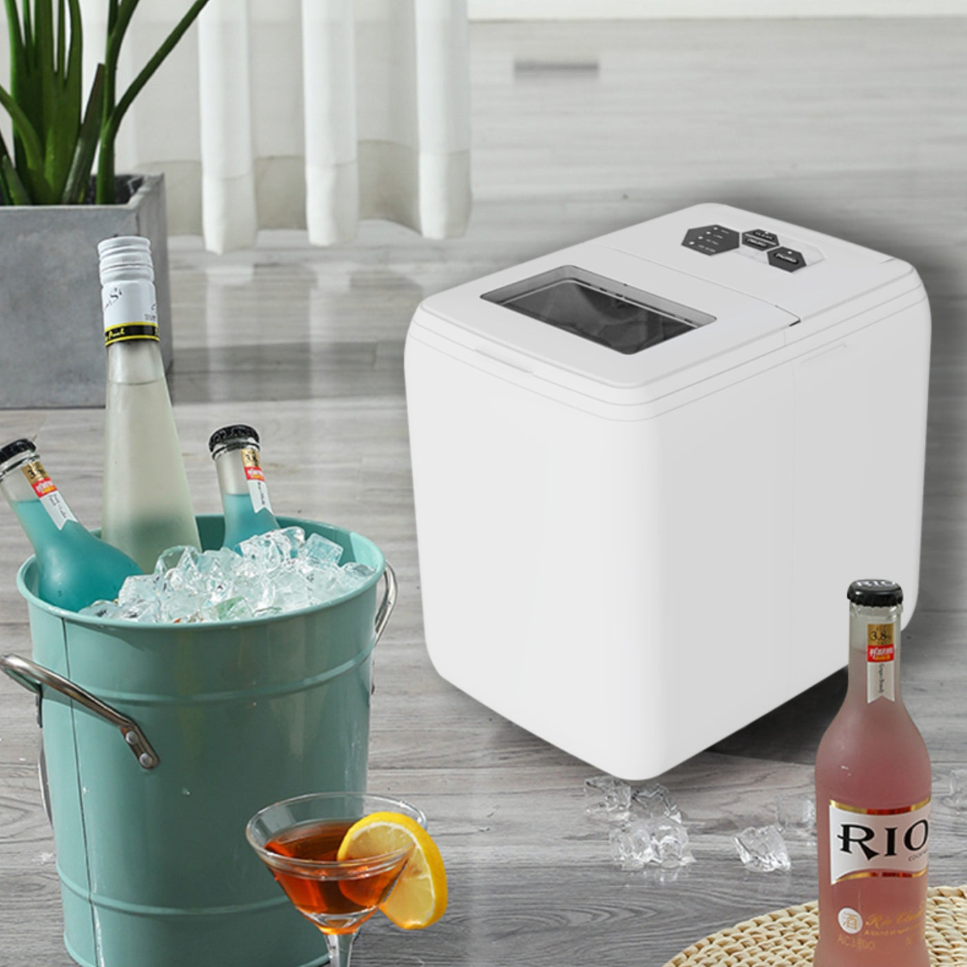 Ice Maker Countertop 44LBS Home Use and Outdoor Use