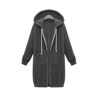 Hooded Long Sleeve Fleece Sweater