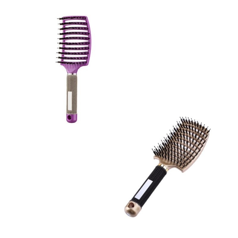 Womens Detangler Hair Brush Bristle Nylon Scalp Massage Teaser