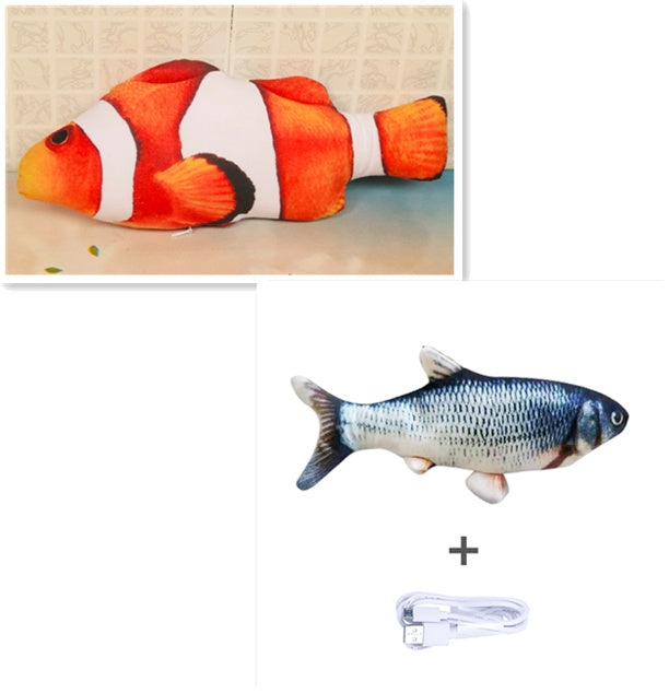 Electric Jumping Fish Simulation Cat Toy