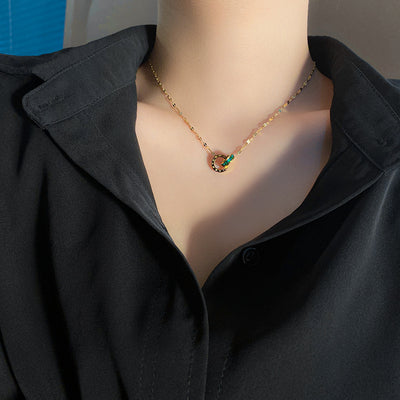 Wind Clavicle Chain Pendant Necklace