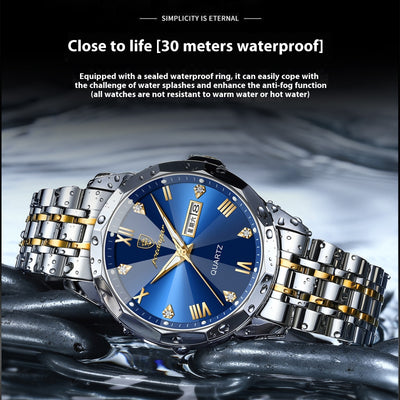 Men's Waterproof Luminous Watch