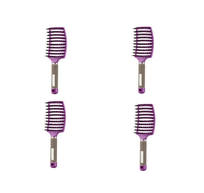 Womens Detangler Hair Brush Bristle Nylon Scalp Massage Teaser