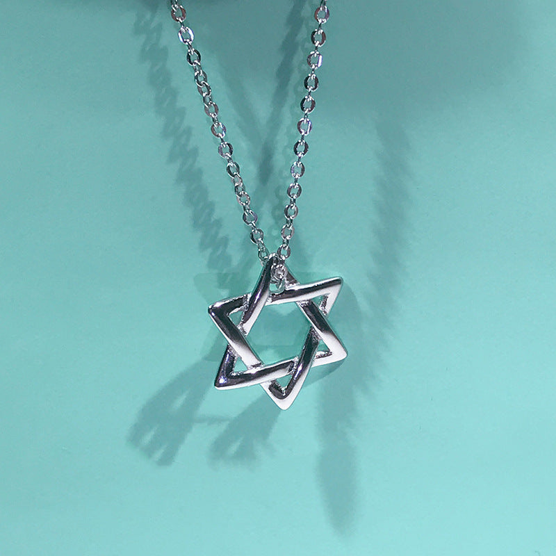 Star Shaped Silver Necklace