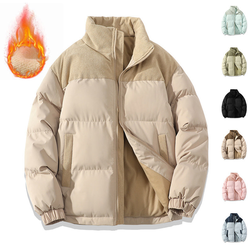 Contrast-colored Cotton Padded Jacket